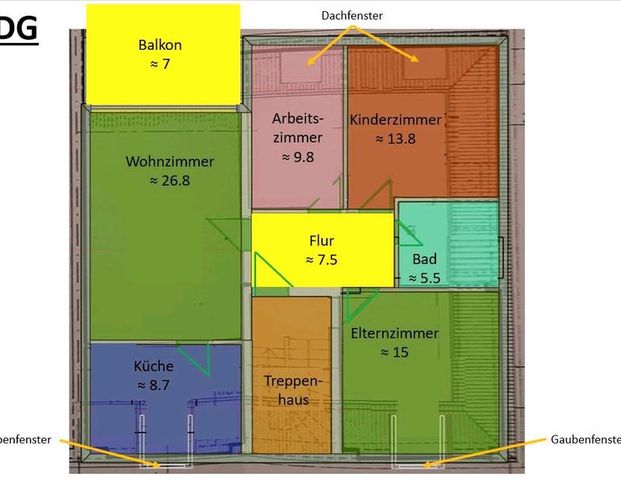 4-Zimmer-Wohnung ca. 90 m² mit Balkon in Aachen-Brand - Photo 1