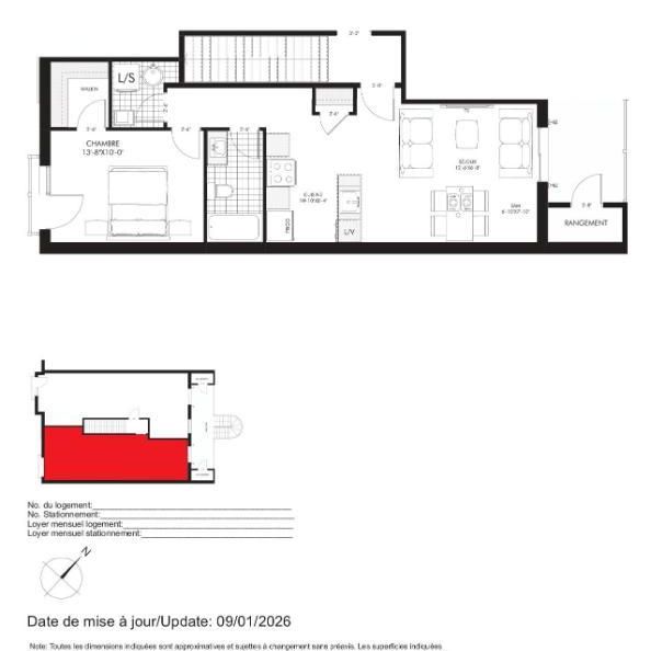 Le Noyer — Condo 3 1/2 Sud-Ouest Montréal Occ. Rapide - Appartement / logement à louer - Photo 1