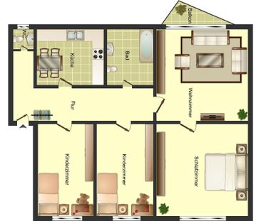 Demnächst frei! 4-Zimmer-Wohnung in Ahlen - Foto 1