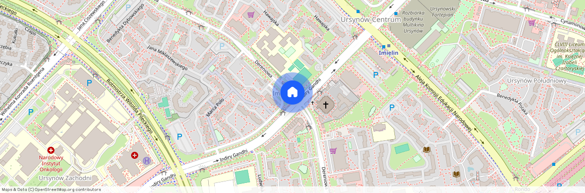 Ursynów Centrum, Dereniowa, Ursynów, Warszawa