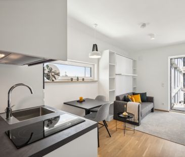 Perfekt für Studenten! 1- Zimmer-Apartment im Augusta & Luca mit Dachterrasse - Foto 6