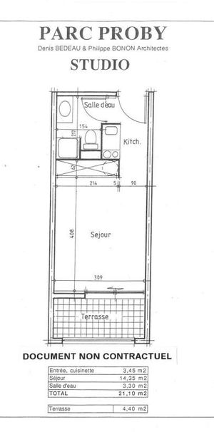Studio 22 m², kitchenette équipée, balcon sécurisé - Photo 1