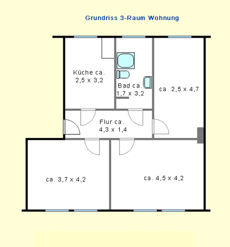 3-Raum-Wohnung im EG in Liebertwolkwitz - Foto 4