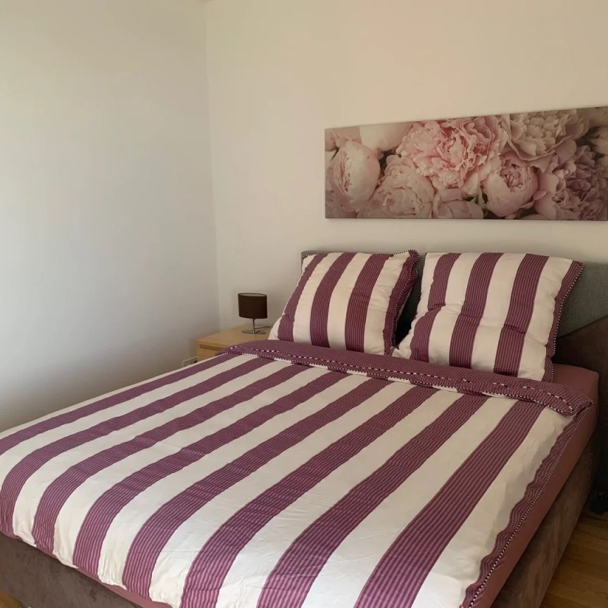 hochwertig vollmöblierte 2-Zimmer-Wohnung mit großzügigem Balkon und Blick auf die Pram - Foto 1