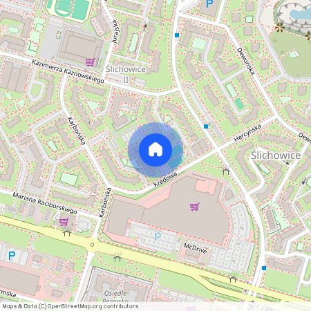 ul. Kredowa, Ślichowice, Kielce, świętokrzyskie