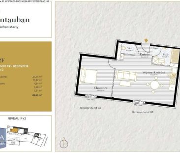 Appartement à louer 2 pièces 48.65m² - Photo 6