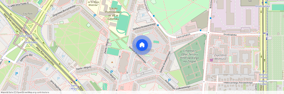 ul. Stefana Drzewieckiego, Zaspa-Rozstaje, Gdańsk, pomorskie