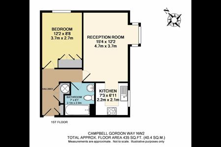1 Bed Flat, Campbell Gordon Way, NW2 - Photo 3