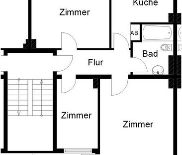 Helle und renovierte 3-Zimmer-Wohnung mit Balkon - Foto 5