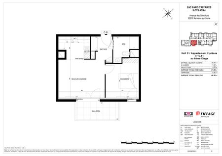 location Appartement T2 DE 41.35m² À ASNIERES SUR SEINE - Photo 4