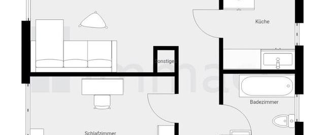 Zentral gelegene 2-ZKB- Wohnung - Photo 1