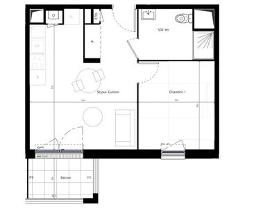 Location Appartement 2 pièces 41m² TRELAZE 49800 - Photo 2