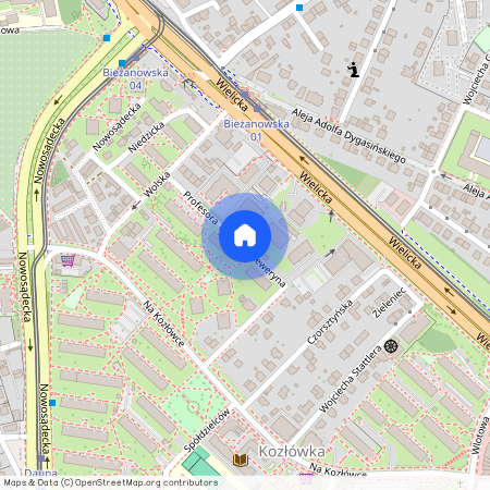 ul. prof. Tadeusza Seweryna, Kozłówka, Bieżanów-Prokocim, Kraków, małopolskie