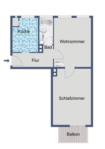 Singles und Paare aufgepasst! 2-Zimmer-Wohnung sucht Nachmieter - Photo 5