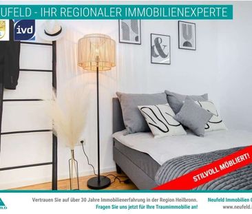 Wunderschöne 2-Zimmer Penthouse Wohnung Möbliert im Heilbronner Zen... - Photo 2