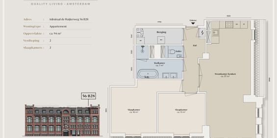 Appartement te huur: Admiraal De Ruijterweg 56-B28 1056 GL Amsterdam - Photo 3