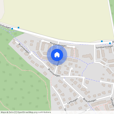 Ploglandsvägen, Ekerö