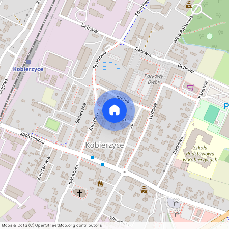 ul. Poprzeczna, Kobierzyce, Kobierzyce, wrocławski, dolnośląskie