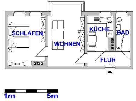 Bezugsfertige 2-Raum-Wohnung mit Gewölbedecken - Foto 3