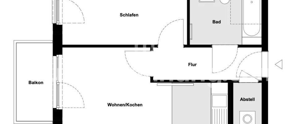 TAUSCHWOHNUNG Tausch WBS Wohnung (1 Personen Whg gegen 2 Personen Whg) - Foto 1