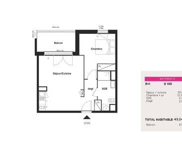 Location Appartement 2 pièces 43m² EAUNES 31600 - Photo 2