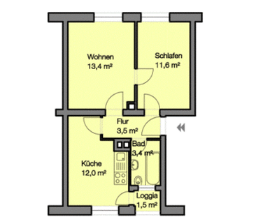 Nordstadt * nähe U-bahn - Photo 1