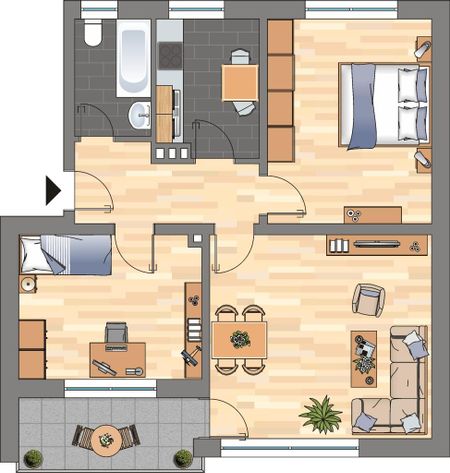 3-Zimmer-Wohnung in Wilhelmshaven City - Photo 5