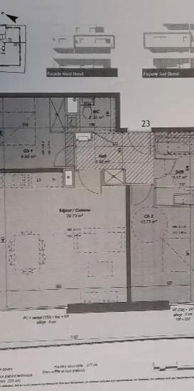 Appartement à louer 3 pièces 67.32m² - Photo 2