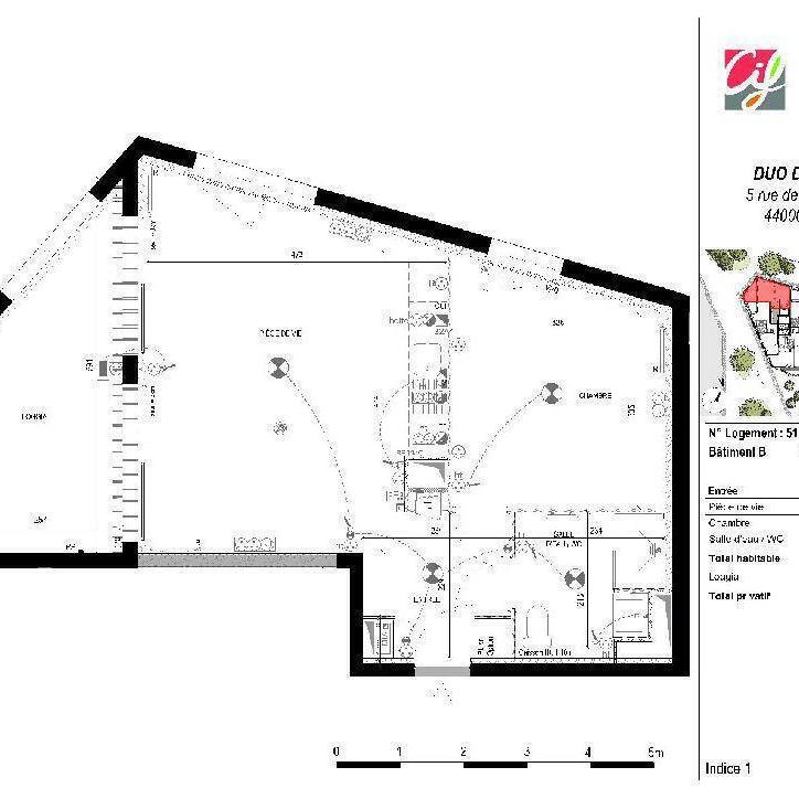 Location appartement t2 45 m² à Nantes (44000) St Donatien/Jardin des Plantes-Gare Sud - Photo 2