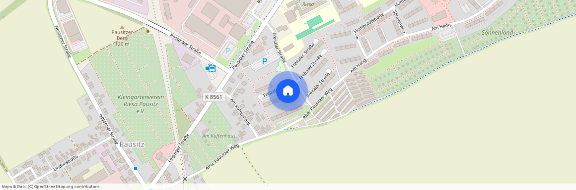 Freitaler Straße 18, 01589 Riesa, Delle