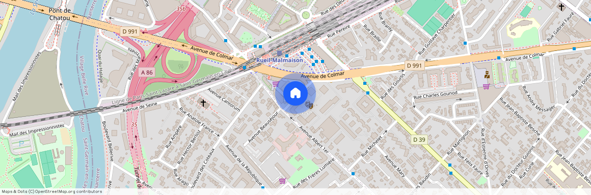 Avenue d'Alsace-Lorraine, Francja, Rueil-Malmaison