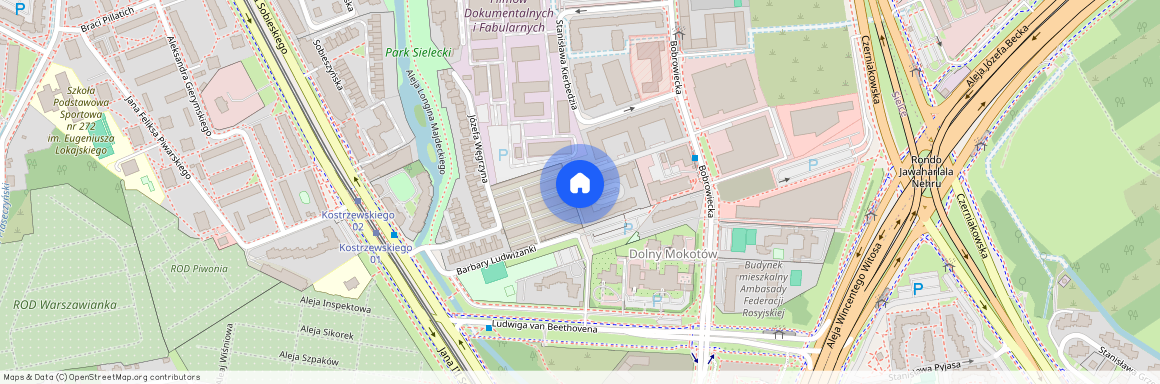ul. Bobrowiecka, Sielce, Mokotów, Warszawa, mazowieckie