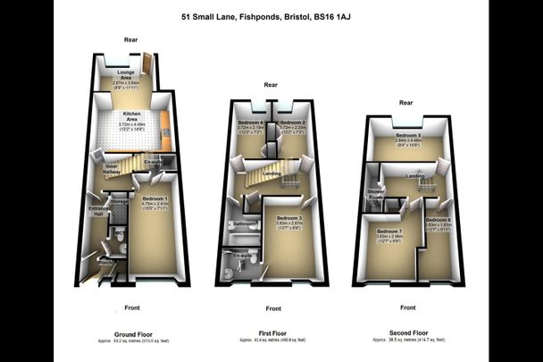 7 Bed Terraced House, Small Lane, BS16 - Photo 1