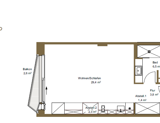 HafenCity: Attraktives Studioapartment zu vermieten! - Foto 1