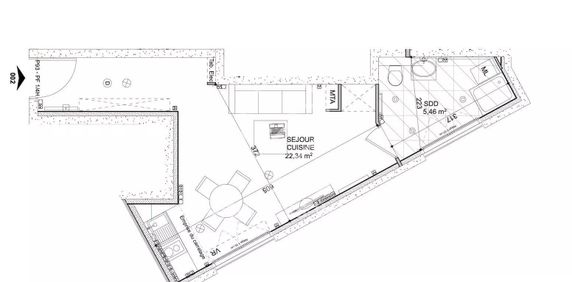 Studio meublé de 2020 excellent état + cave - Photo 2