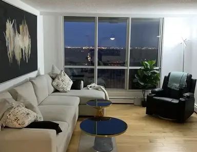 Executive Sub Penthouse Fully Furnished 2 bedroom with Million dollars views | 2107 - 9909 104 Street NW, Edmonton - Photo 1