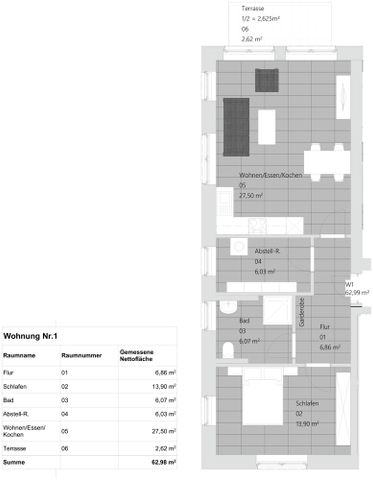 Neubauwohnung mit 2 Zimmern und Terrasse - Foto 4