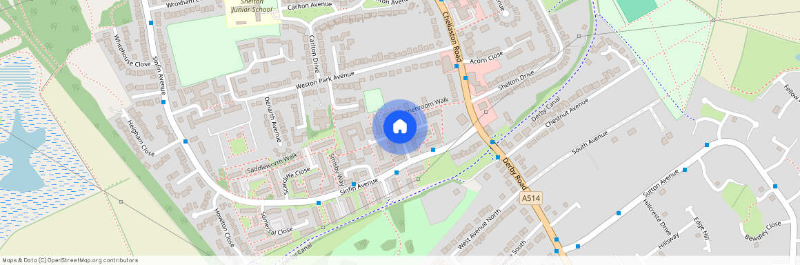 Stonebroom Walk, Shelton Lock DE24