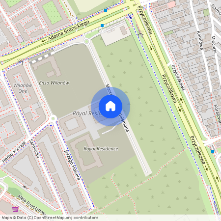 Marcelego Handelsmana 7, Błonia Wilanowskie, Wilanów, Warszawa, mazowieckie