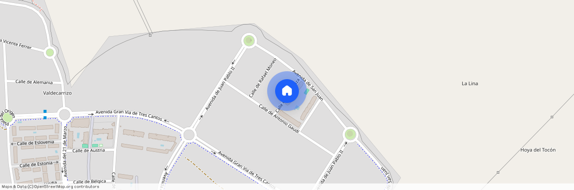 Primera Fase-Nuevo Tres Cantos, - Calle de Álvaro Siza