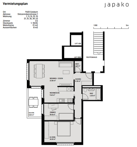 SCHÖNE Wohnung mit grossem Balkon - Photo 5