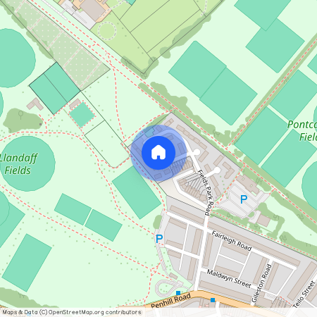 Fields Park Road, Pontcanna, CF11