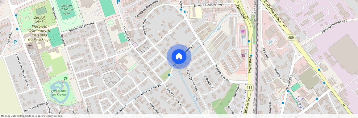 ul. Jana Kochanowskiego, Nysa, Nysa, nyski, opolskie