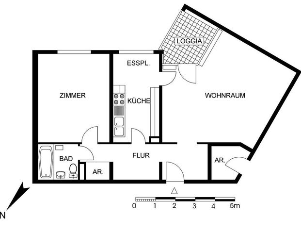 Wohnungstausch 2-Zimmer-Wohnung und suche 4-Zimmer-Wohnung - Photo 1