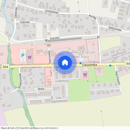 ul. Cieszyńska, Jaworze, Jaworze, bielski, śląskie