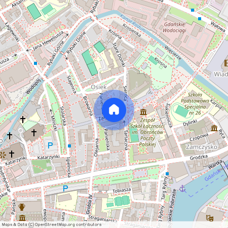 ul. Zamkowa, Śródmieście, Gdańsk, pomorskie