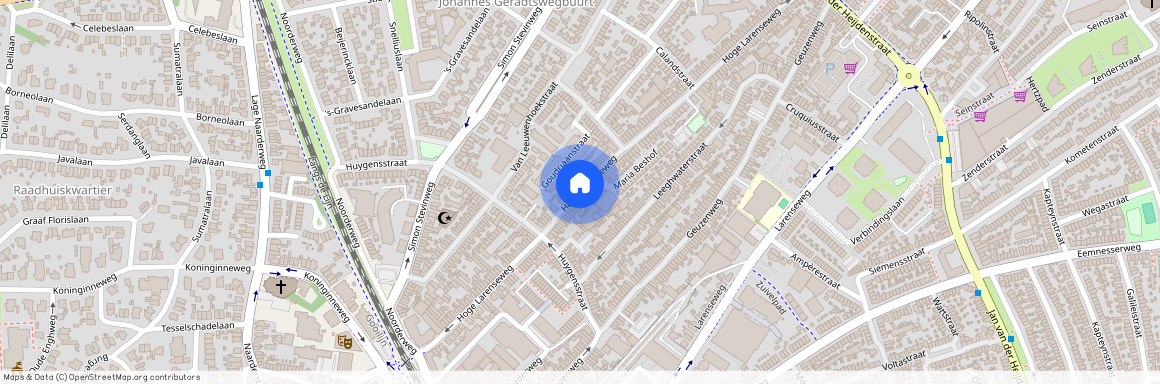 Geuzenbuurt, 1221 AP, Hoge Larenseweg, Hilversum