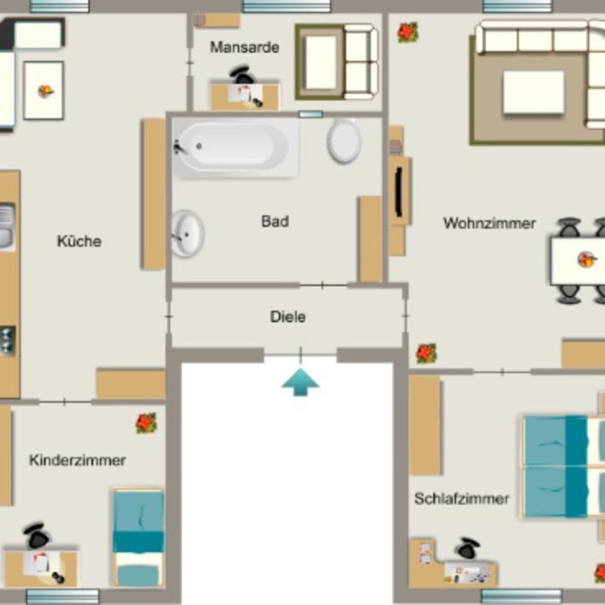 3-Zimmer-Wohnung in Dortmund Mitte - Foto 1