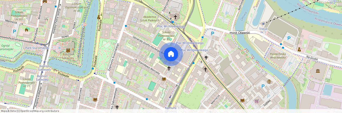 ul. gen. Józefa Haukego-Bosaka, Przedmieście Oławskie, Krzyki, Wrocław, dolnośląskie