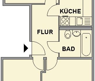 3-Raum-Wohnung mit offenem Wohn-/Essbereich und Balkon - Foto 4